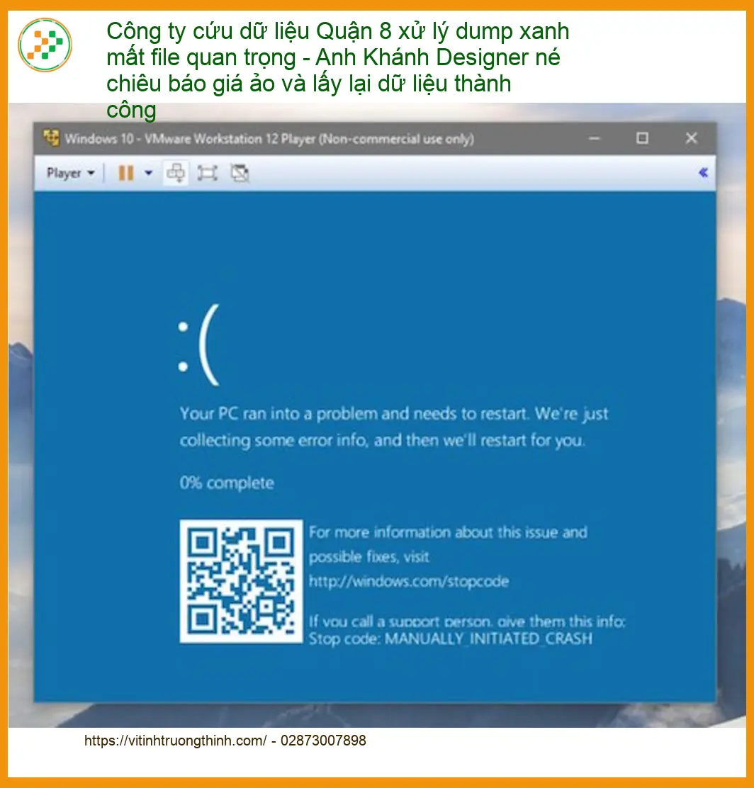 Khôi Phục Dữ Liệu Quận 8 xử lý dump xanh - Dịch vụ cứu dữ liệu khẩn cấp