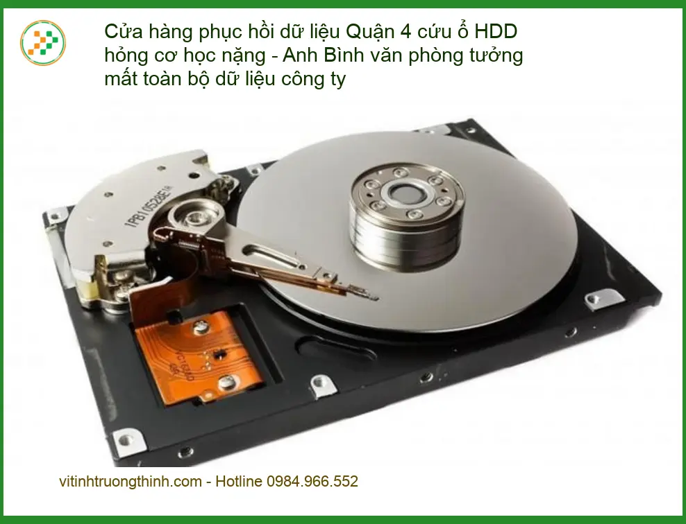 Khôi Phục Dữ Liệu Ổ HDD Hỏng Nặng Quận 4 - Cứu dữ liệu khẩn cấp
