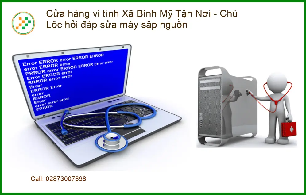 Laptop Cửa hàng vi tính Xã Bình Mỹ Tận Nơi sửa máy sập nguồn - Lấy liền