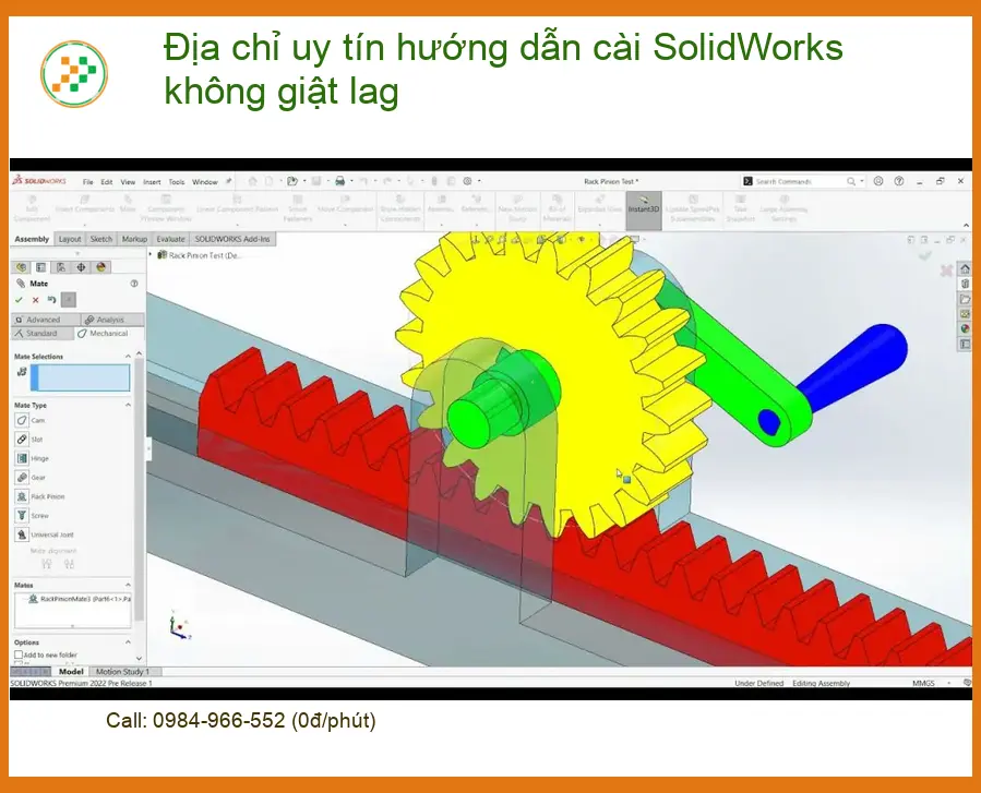 Thủ thuật cài SolidWorks không giật lag - Địa chỉ hỗ trợ cài đặt uy tín TPHCM