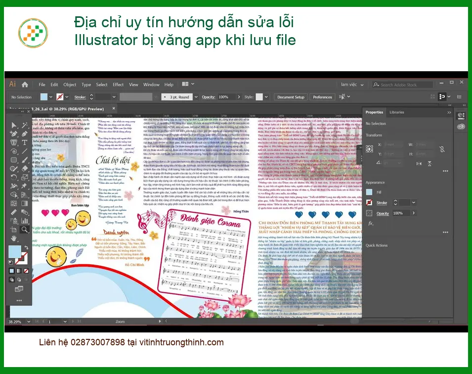 Sửa lỗi Illustrator bị văng app khi lưu file - Địa chỉ trung tâm hỗ trợ gần đây