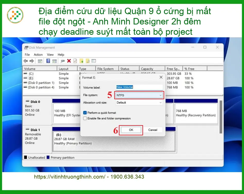 Khôi Phục Dữ Liệu Quận 9 ổ cứng mất file - Gọi thợ cứu dữ liệu khẩn cấp