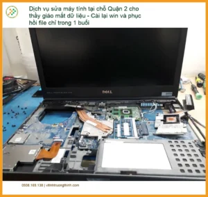 Sửa máy tính Quận 2 mất dữ liệu, cài Win – Phục hồi file chỉ 1 buổi
