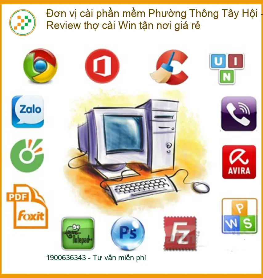 Laptop Đơn vị cài phần mềm Phường Thông Tây Hội - Cài Win tận nơi uy tín