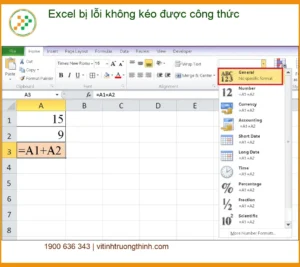 Văn phòng Excel bị lỗi không kéo được công thức – Cách tự xử lý tại nhà