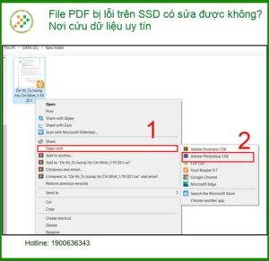 Khôi Phục Dữ Liệu File PDF lỗi SSD có sửa được không? Trung tâm uy tín