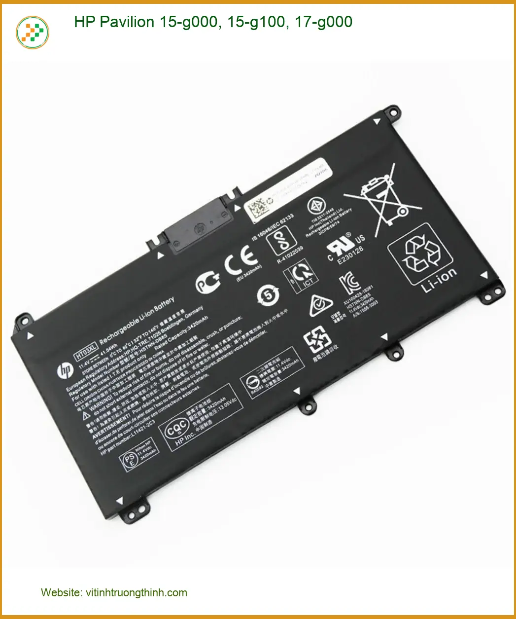 Pin Laptop HP Pavilion 15-g000 - Thay Pin Laptop Nhanh Chóng, Giá Ưu Đãi Tại TPHCM