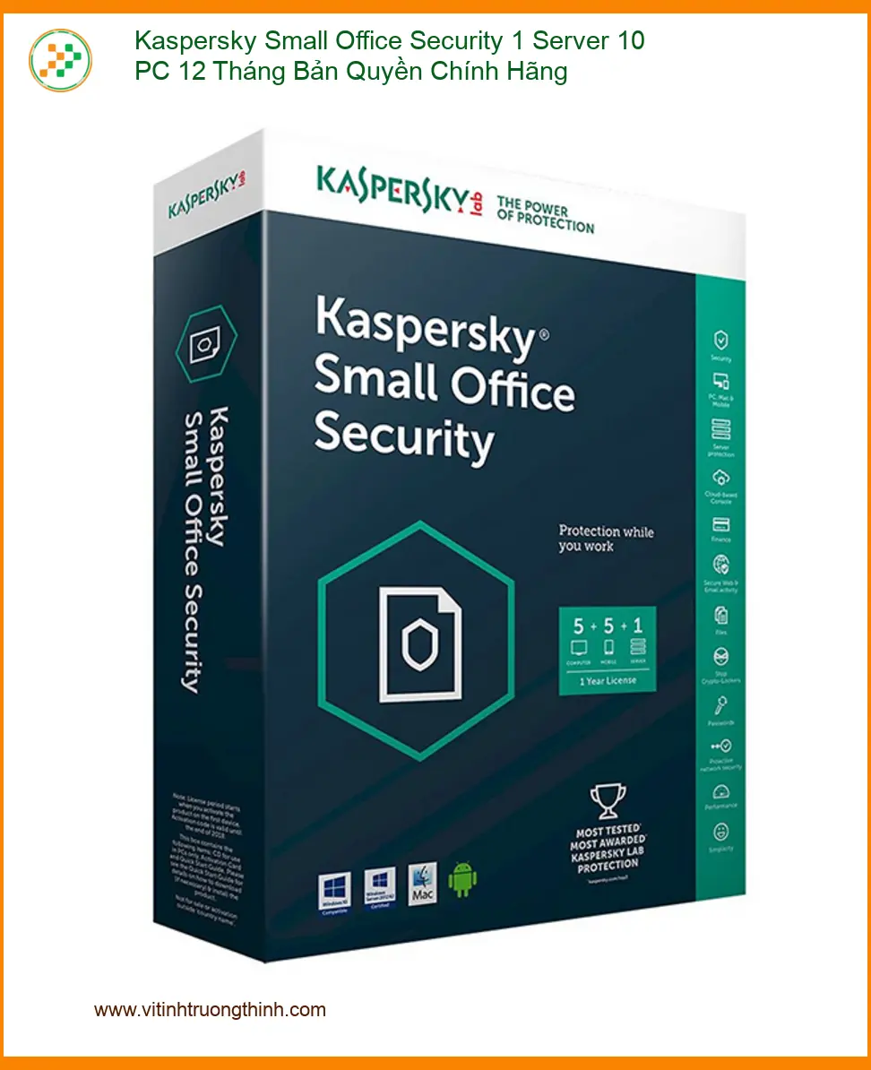 Antivirus Kaspersky Small Office Security - Cửa hàng TPHCM mua cài đặt nhanh giá rẻ