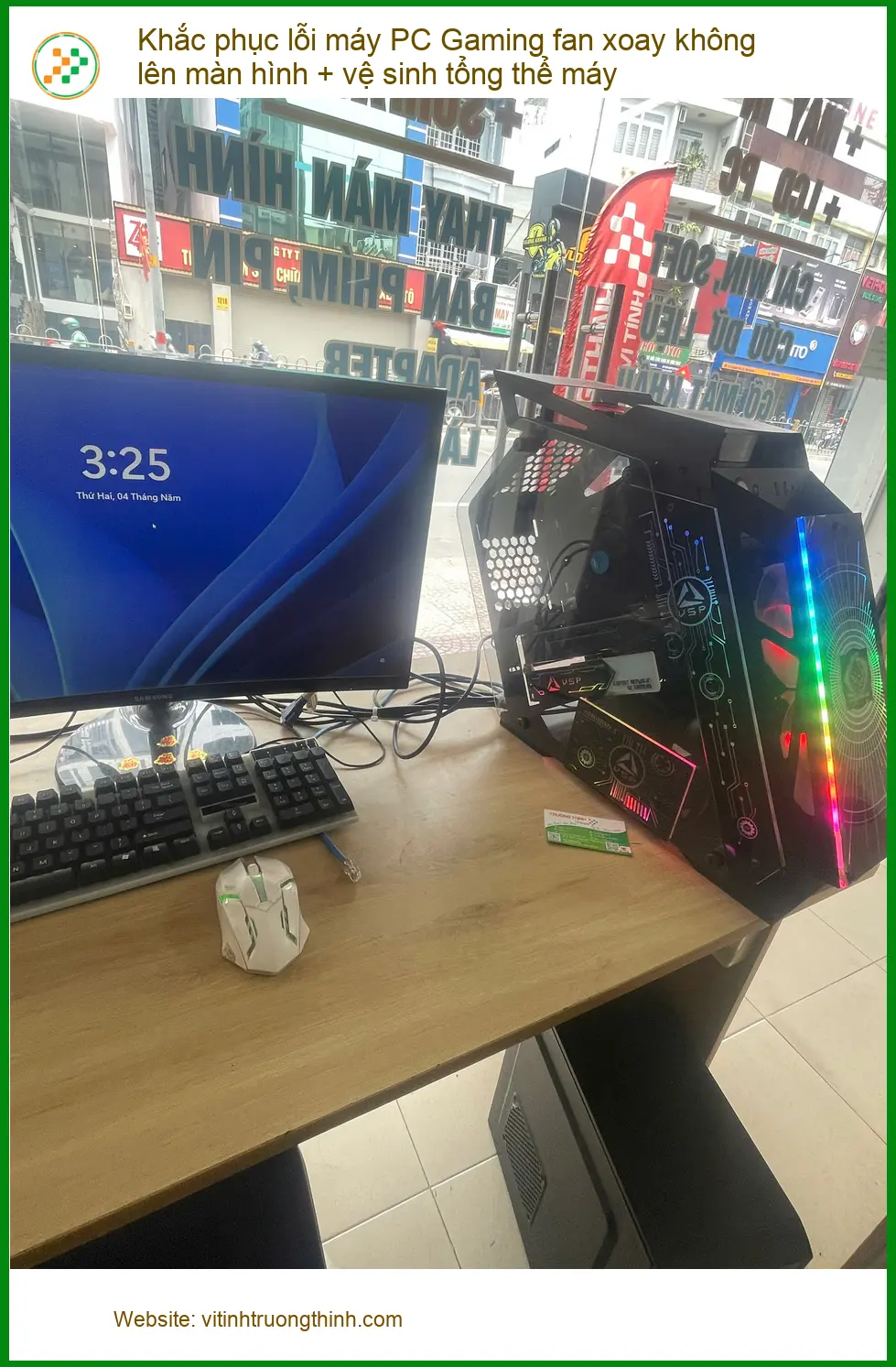Cô Hà tìm chỗ khắc phục lỗi PC Gaming fan không lên màn hình Quận Phú Nhuận ảnh thực tế 1