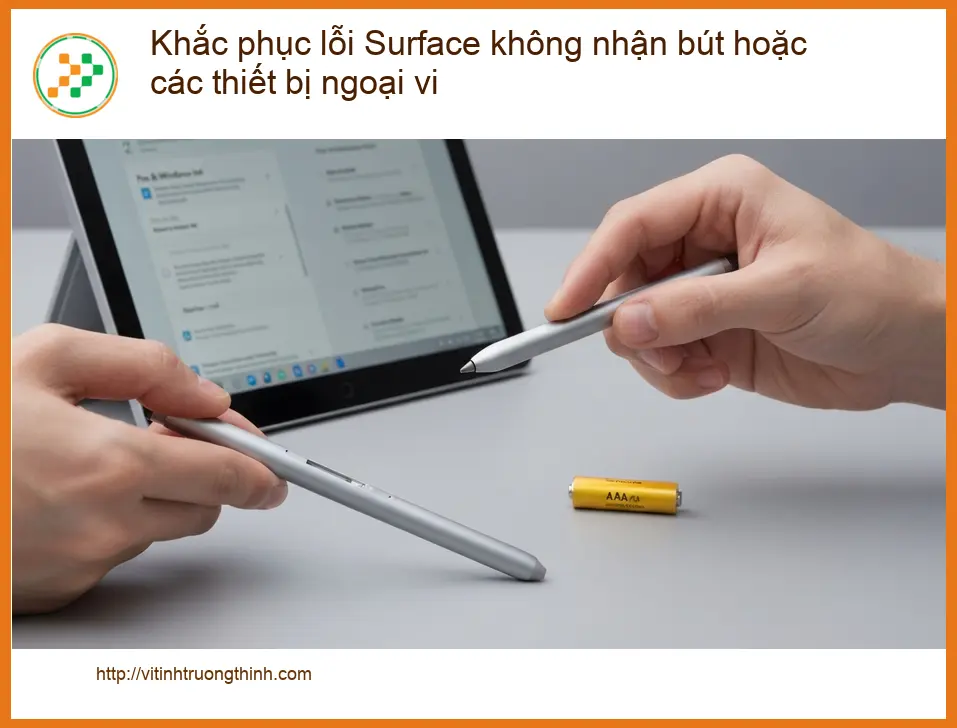 Khắc phục lỗi không nhận bút Surface - Trung tâm hỗ trợ gần đây