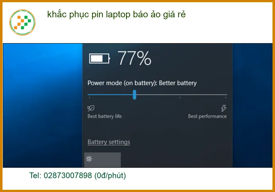Sửa Laptop khắc phục pin laptop báo ảo giá rẻ - Trung tâm hỗ trợ TPHCM