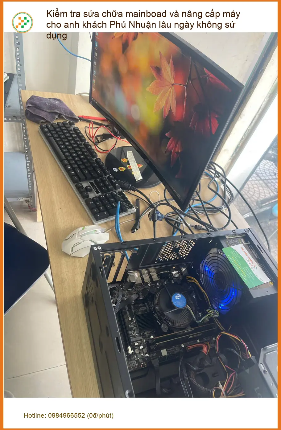 Bác Phúc ở Phú Nhuận review dịch vụ sửa mainboard và nâng cấp máy ảnh thực tế 2