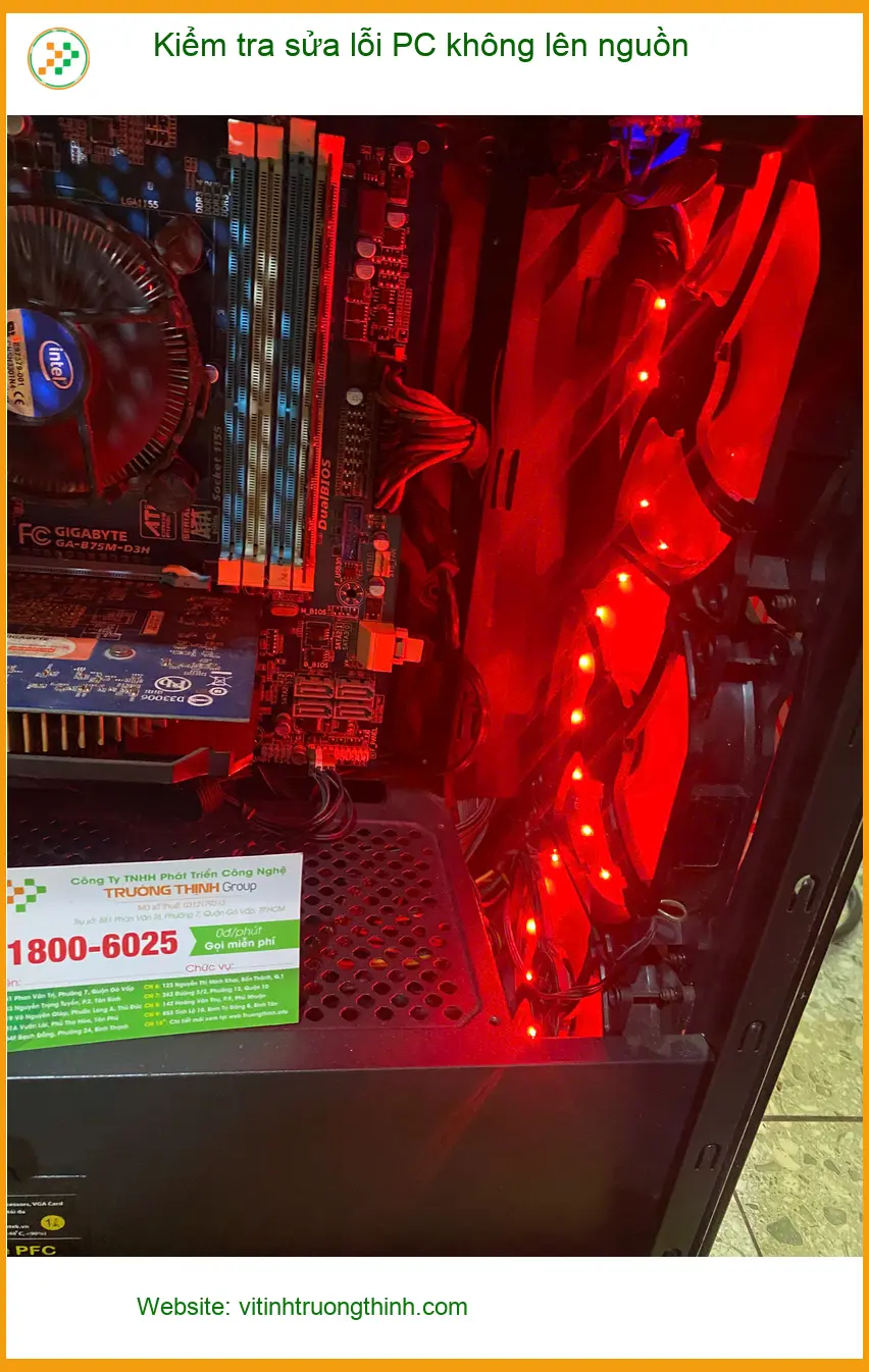 Dịch vụ sửa PC không lên nguồn Quận 7 - Anh Minh Triết IT tin dùng ảnh thực tế 1