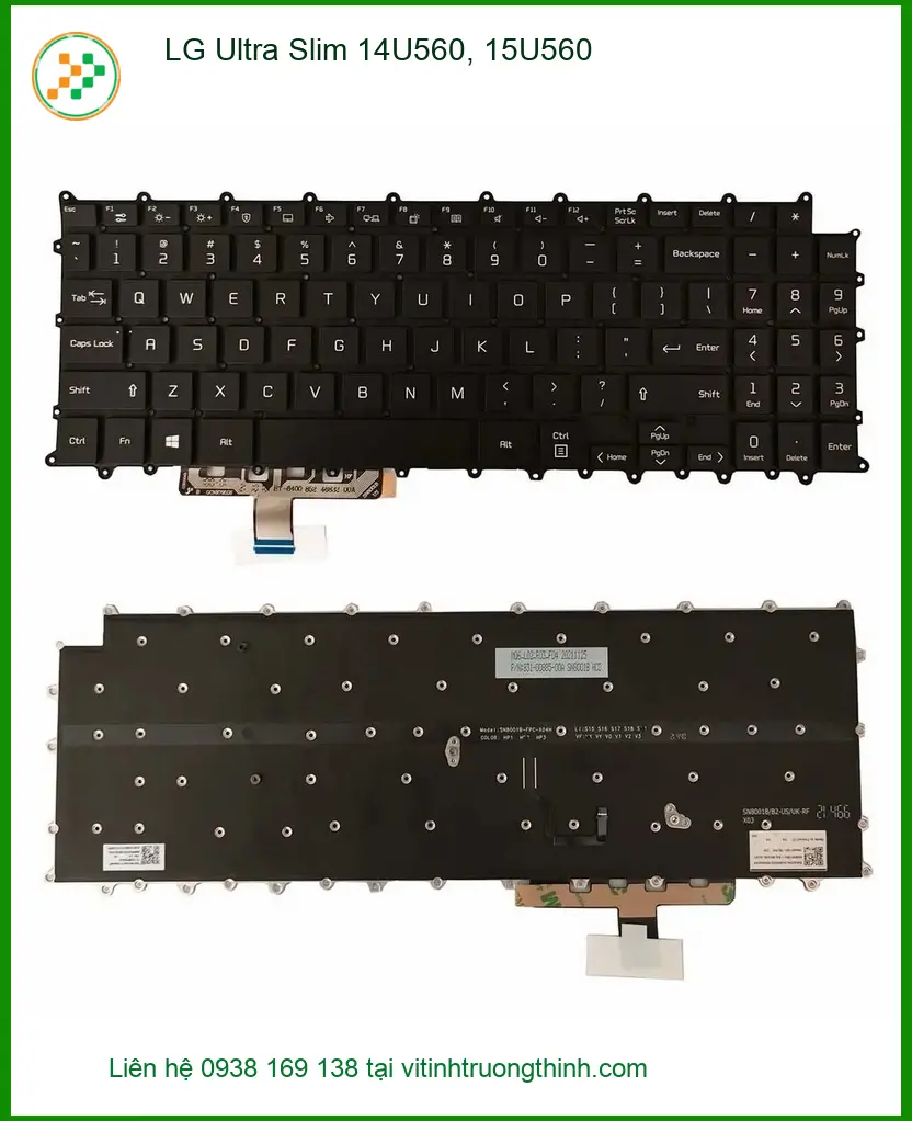 Bàn phím Laptop LG Ultra Slim 14U560 15U560 - Thay Lấy Ngay | Giá Rẻ TPHCM