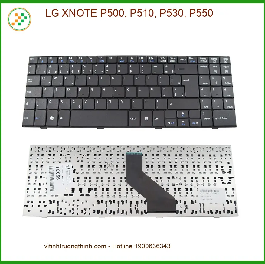 Bàn phím Laptop LG XNOTE P500 P510 P530 P550 - Thay Nhanh Tại TPHCM | Giá Rẻ