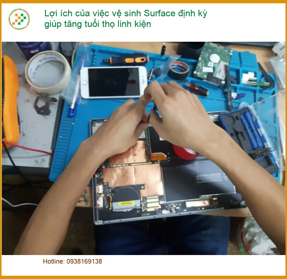 Lợi ích vệ sinh định kỳ Surface tăng tuổi thọ linh kiện - Tư vấn