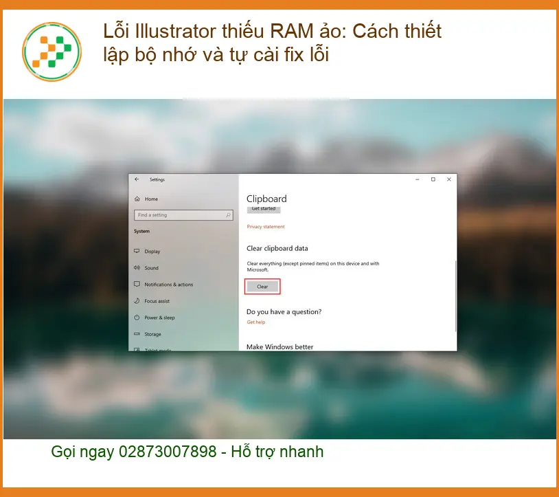 Lỗi Illustrator thiếu RAM ảo: Cách thiết lập bộ nhớ - Trung tâm hỗ trợ gần đây
