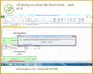 Văn phòng Lỗi không lưu được file Word Excel – xử lý – Trung tâm hỗ trợ TPHCM