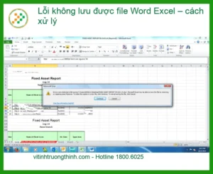 Lỗi không lưu được file Word Excel – cách xử lý – Sửa nhanh TPHCM