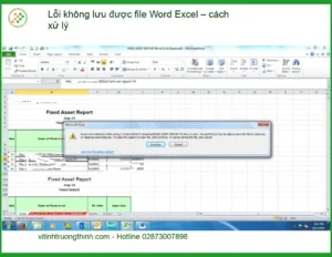 Văn phòng lỗi không lưu được Word Excel – xử lý – Trung tâm hỗ trợ TPHCM
