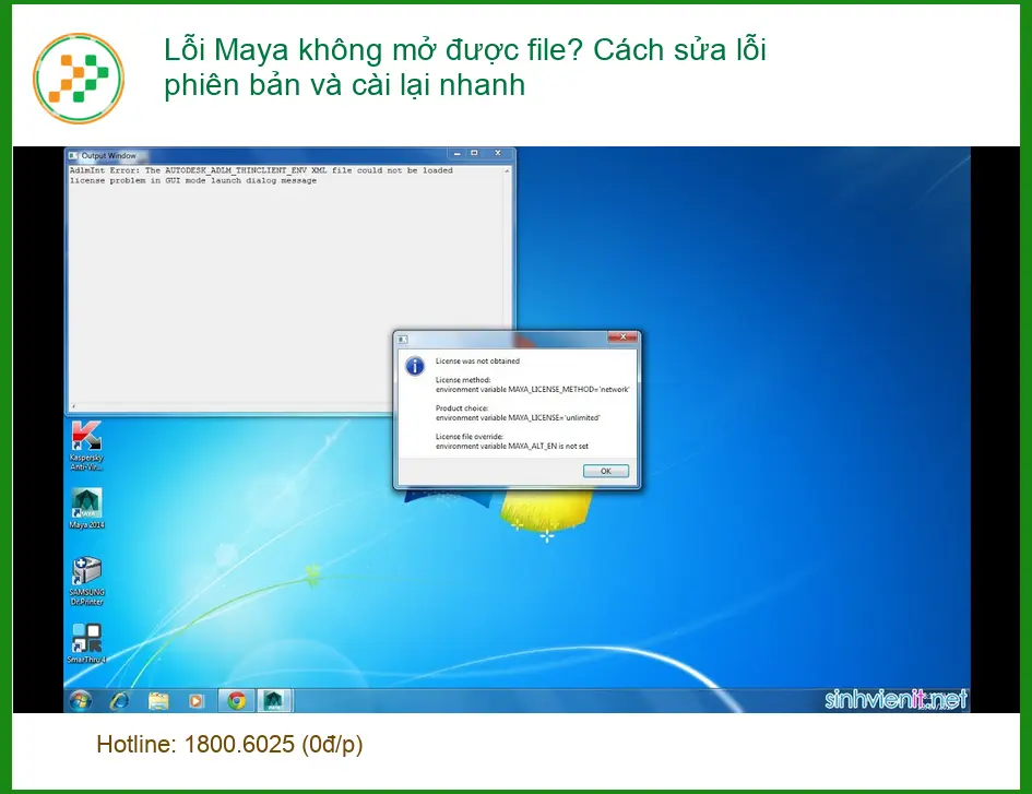 Thủ thuật Phần mềm Lỗi Maya không mở được file? - Địa chỉ sửa lỗi uy tín TPHCM