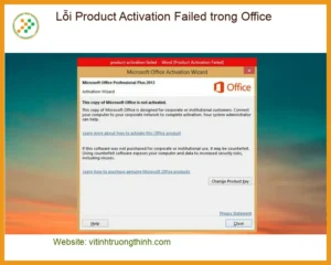 Văn phòng Lỗi Product Activation Failed Office – Trung tâm hỗ trợ gần đây