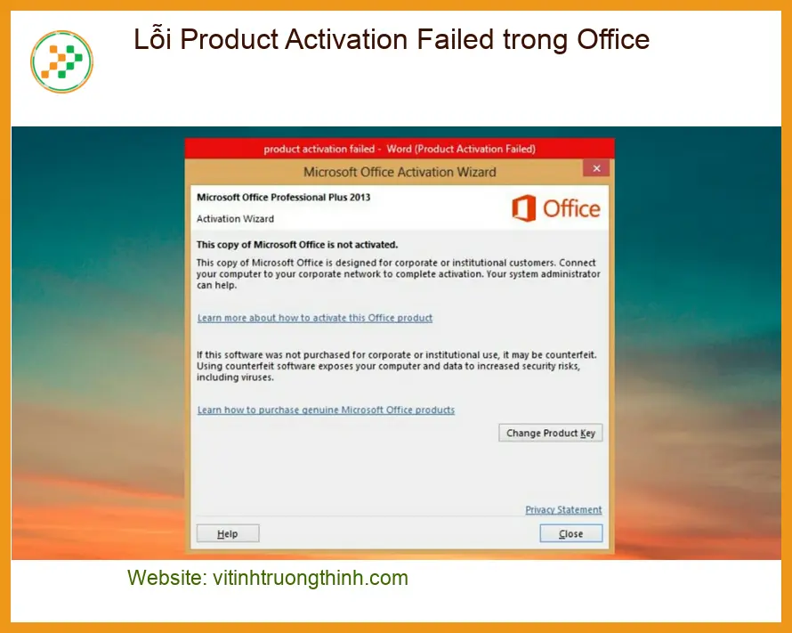Văn phòng Lỗi Product Activation Failed Office - Trung tâm hỗ trợ gần đây