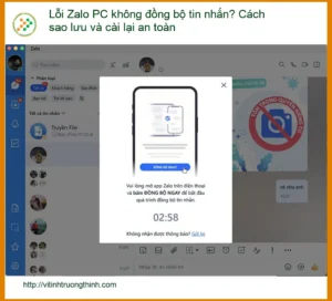 Thủ thuật Phần mềm Lỗi Zalo PC không đồng bộ tin nhắn – Cách tự xử lý tại nhà