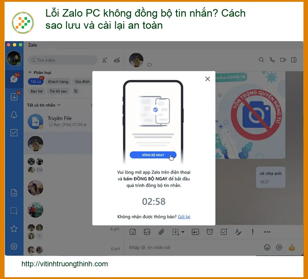 Thủ thuật Phần mềm Lỗi Zalo PC không đồng bộ tin nhắn - Cách tự xử lý tại nhà