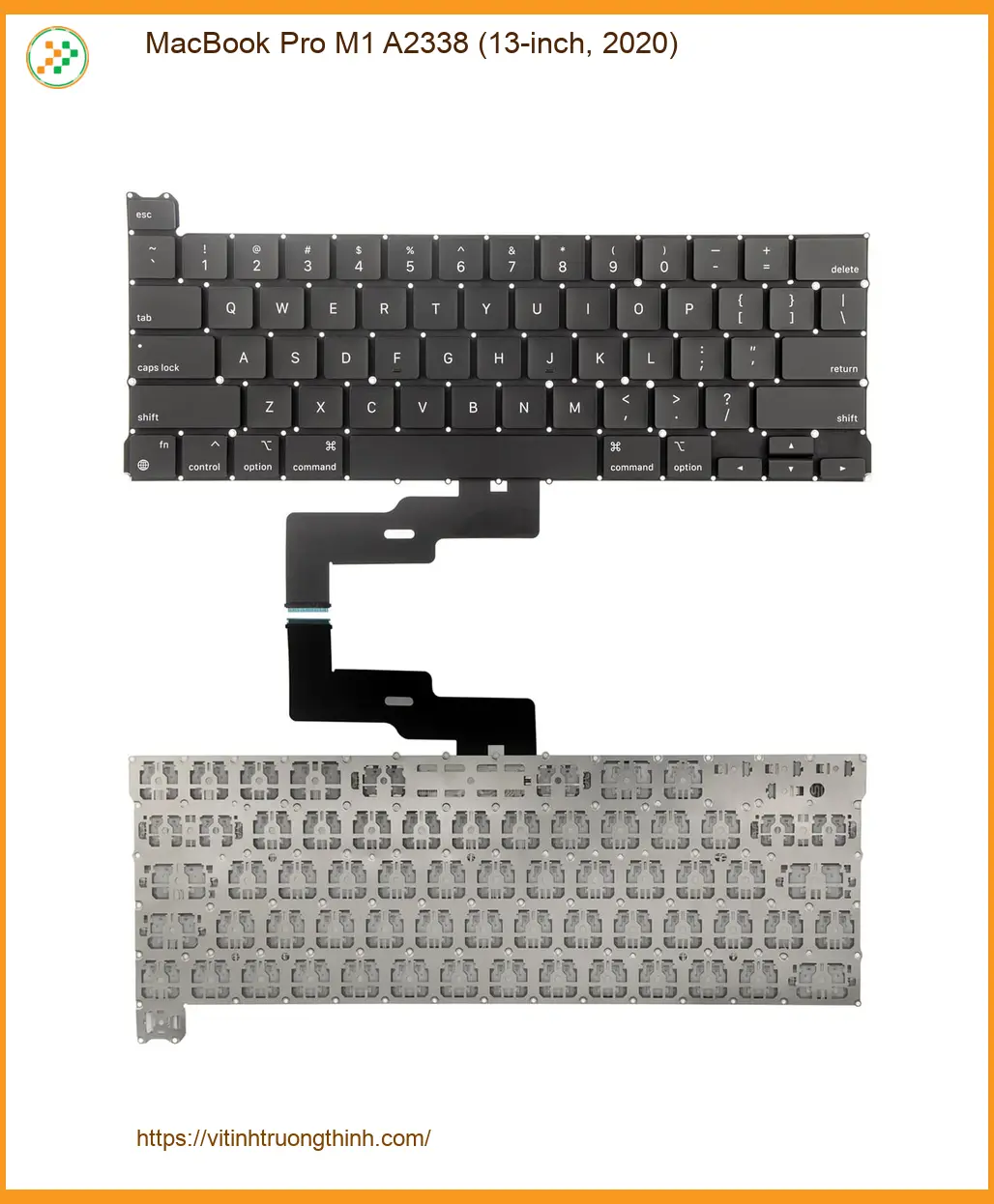 Bàn phím Laptop APPLE MacBook Pro M1 A2338 - Thay Lấy Liền TPHCM Giá Rẻ