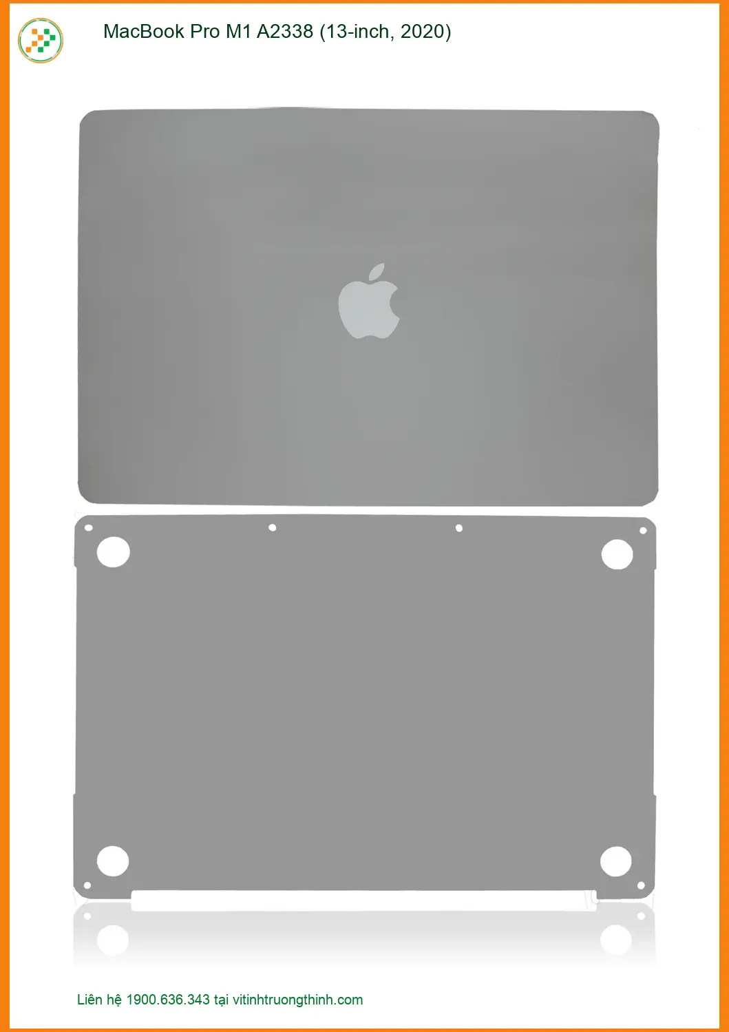 Vỏ Laptop Macbook Pro M1 A2338 - Thay Lấy Ngay Tại Trung Tâm TPHCM
