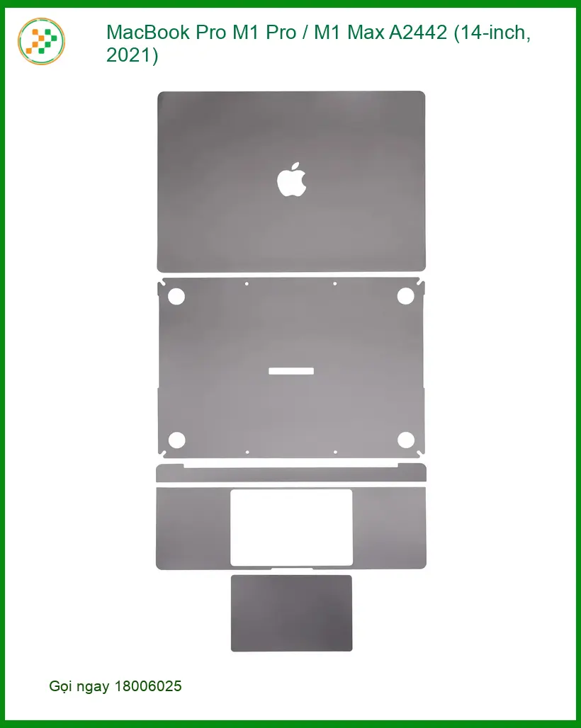 Vỏ Laptop APPLE MacBook Pro M1 / Max A2442 (14-inch) - Trung Tâm Thay Macbook TPHCM