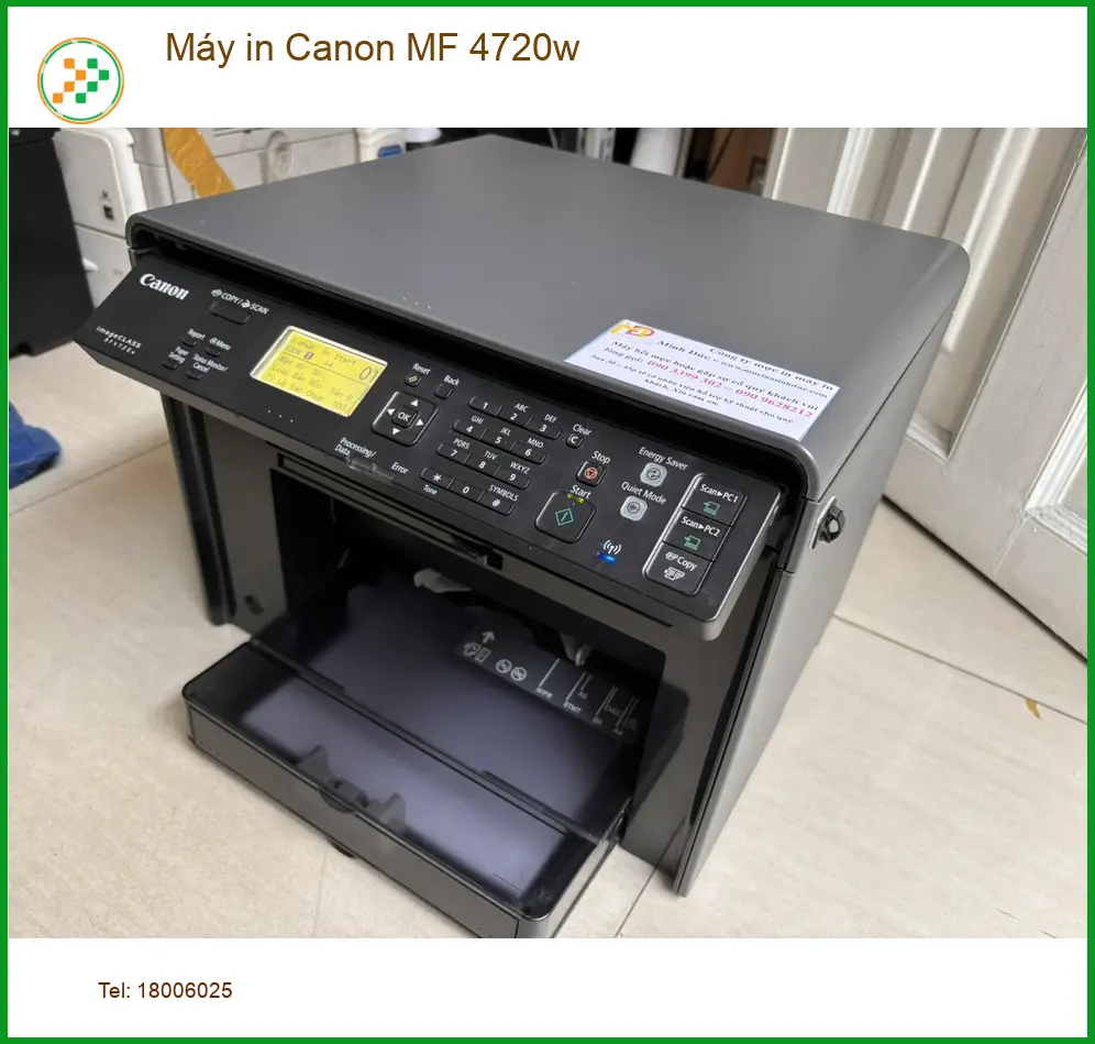 Máy in Canon MF 4720w - Nạp Mực Tận Nơi TPHCM Giá Rẻ