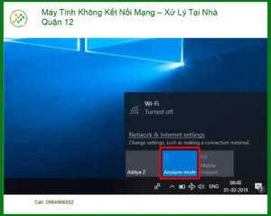 Sửa máy tính không kết nối mạng Quận 12 – Địa chỉ trung tâm hỗ trợ gần đây