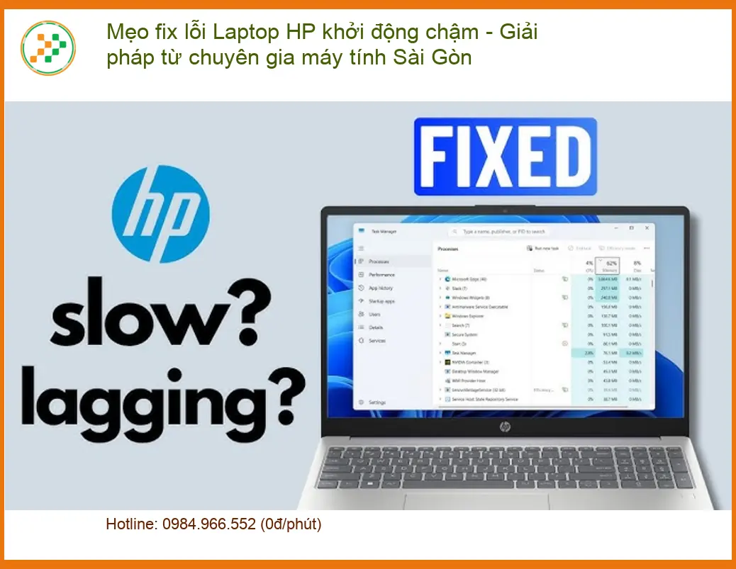 Sửa Laptop Mẹo fix lỗi HP khởi động chậm - Địa chỉ trung tâm hỗ trợ TPHCM
