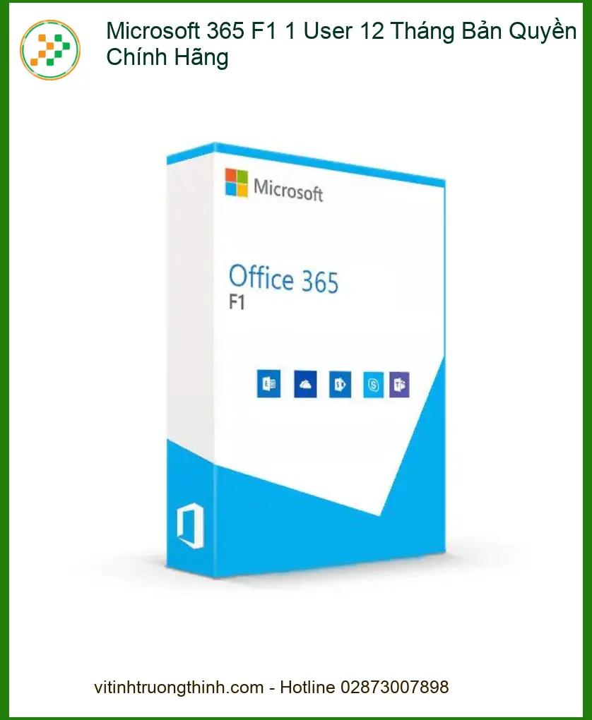 Office Bản Quyền Microsoft 365 F1 1 User - Kích Hoạt Nhanh Tại Shop TPHCM
