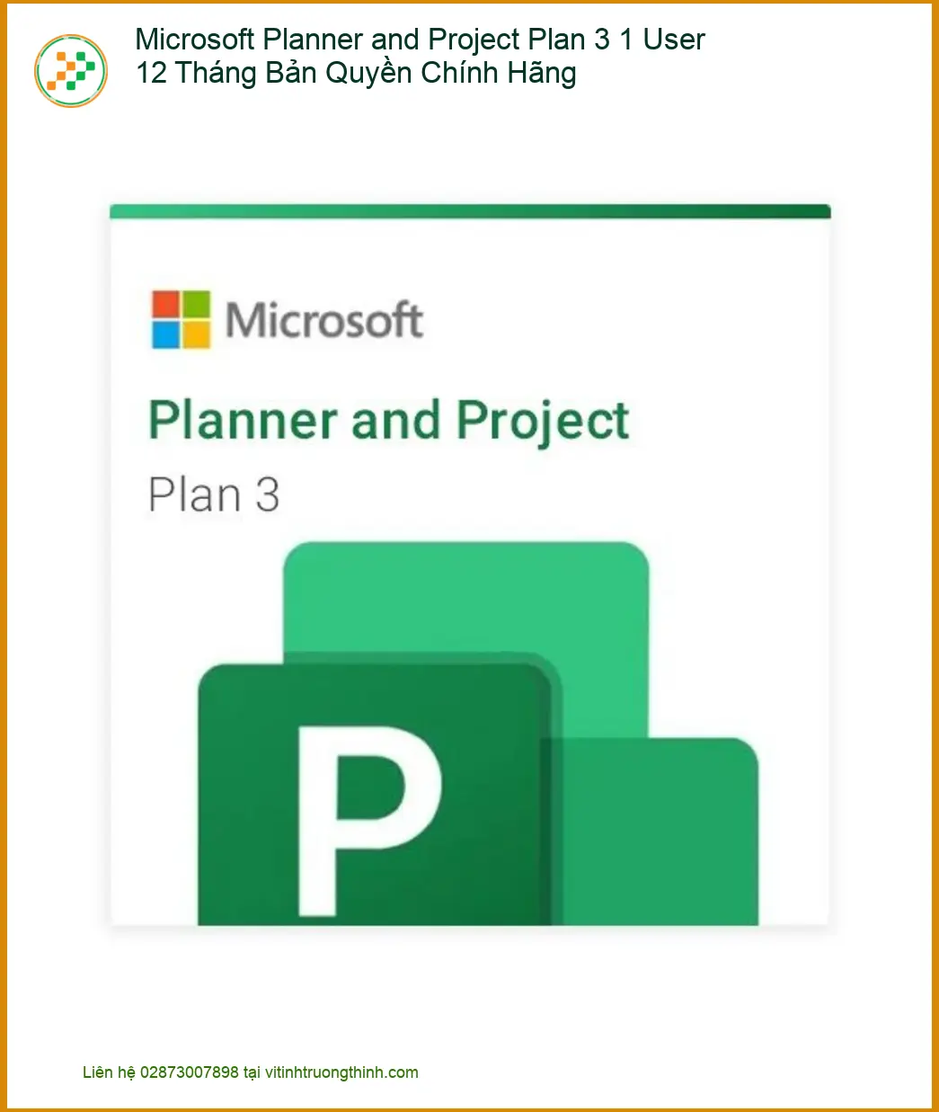 Office Microsoft Planner Project Plan 3 Chính Hãng - Cửa Hàng TPHCM Giao Ngay