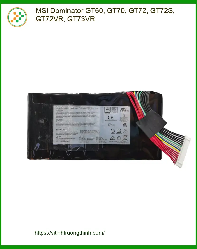 Pin Laptop MSI GT60/GT70/GT72/GT73VR - Thay Nhanh TPHCM, Giá Rẻ, Lấy Liền