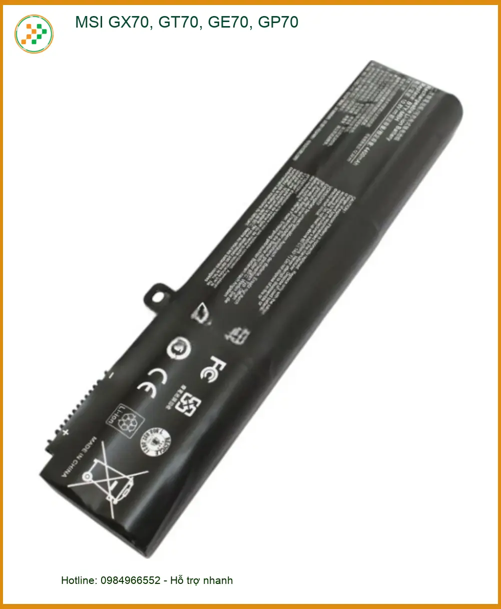 Pin Laptop MSI GX70, GT70, GE70, GP70 - Sửa Lấy Liền, Giá Rẻ TPHCM