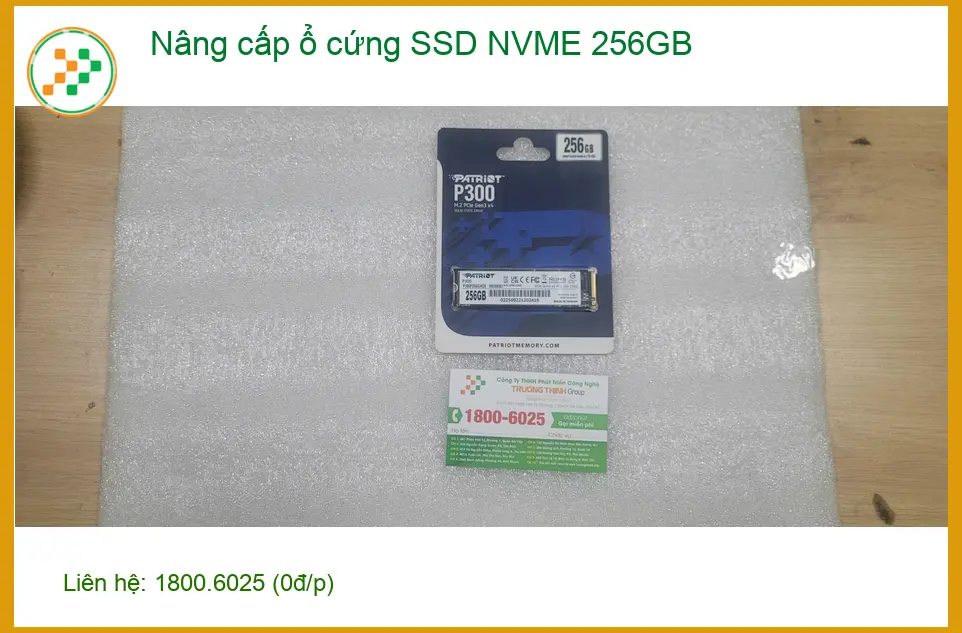 Anh Tân lo lắng tìm chỗ nâng cấp SSD NVME 256GB Quận Bình Tân