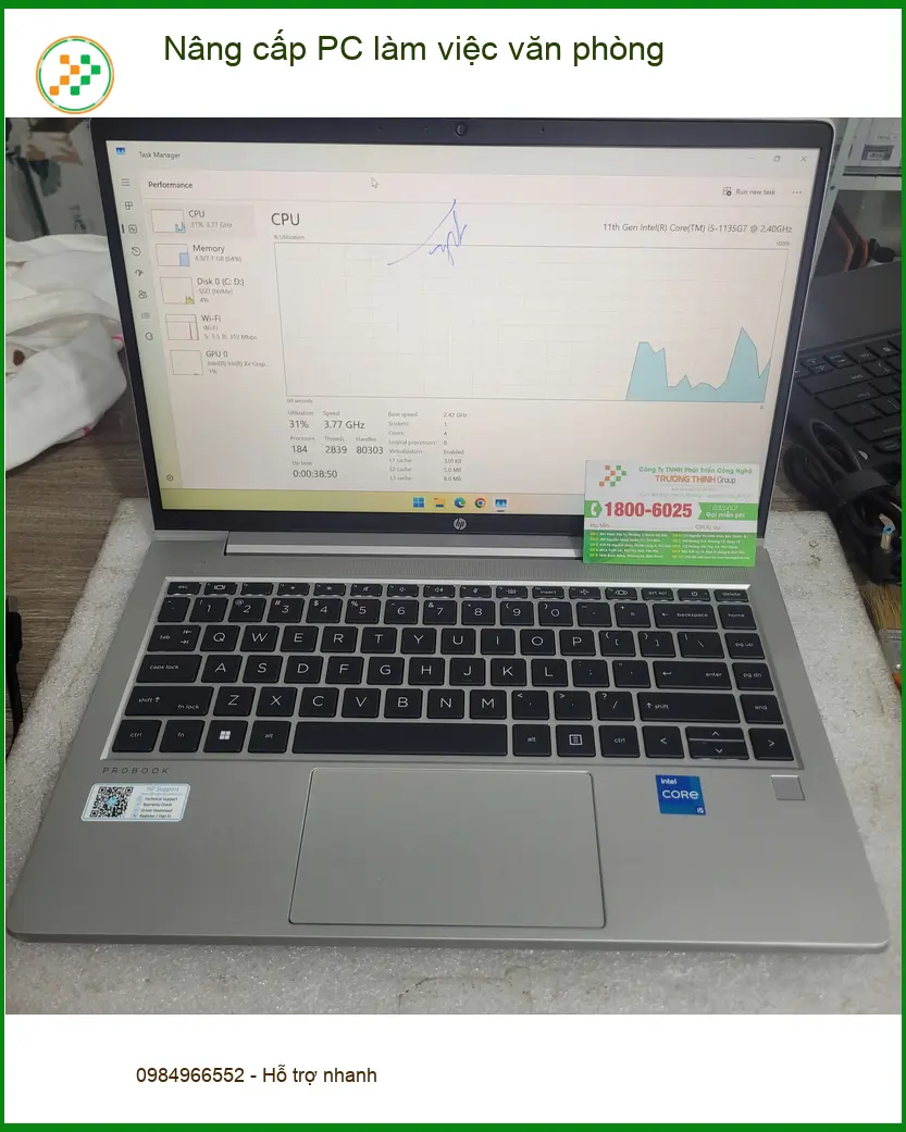 Nâng cấp PC làm việc văn phòng Quận Tân Bình uy tín - Anh Duy hết lag, mượt mà