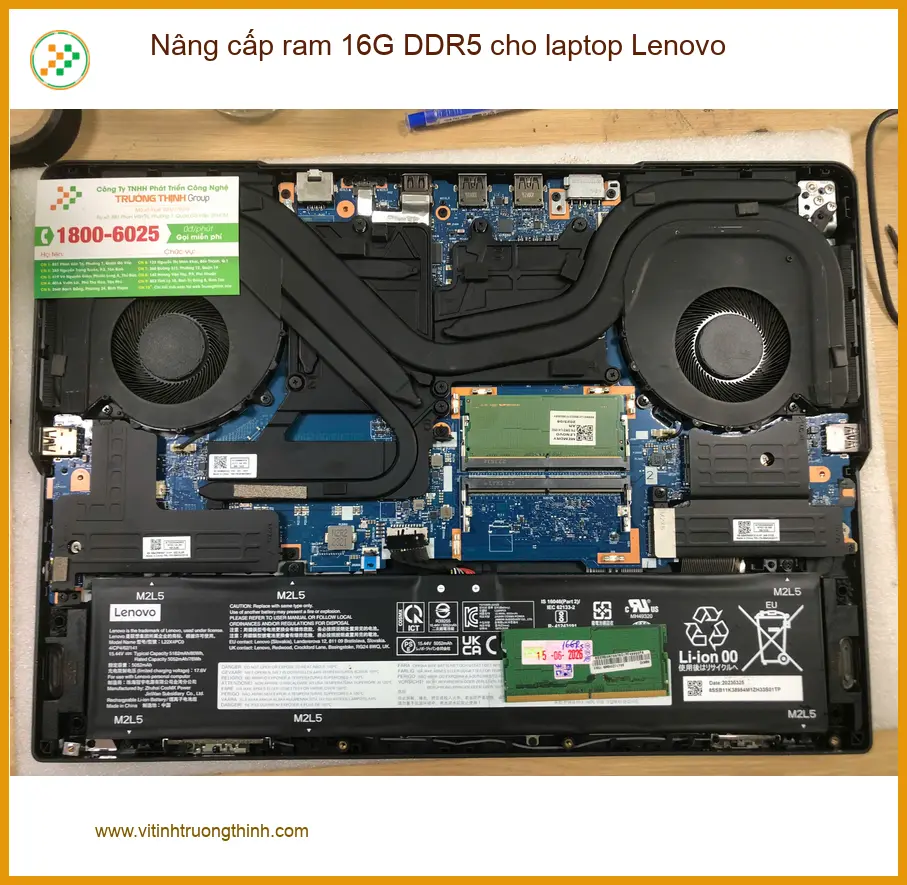 Chị Yến tìm chỗ nâng cấp ram 16G DDR5 laptop Lenovo Quận Bình Tân