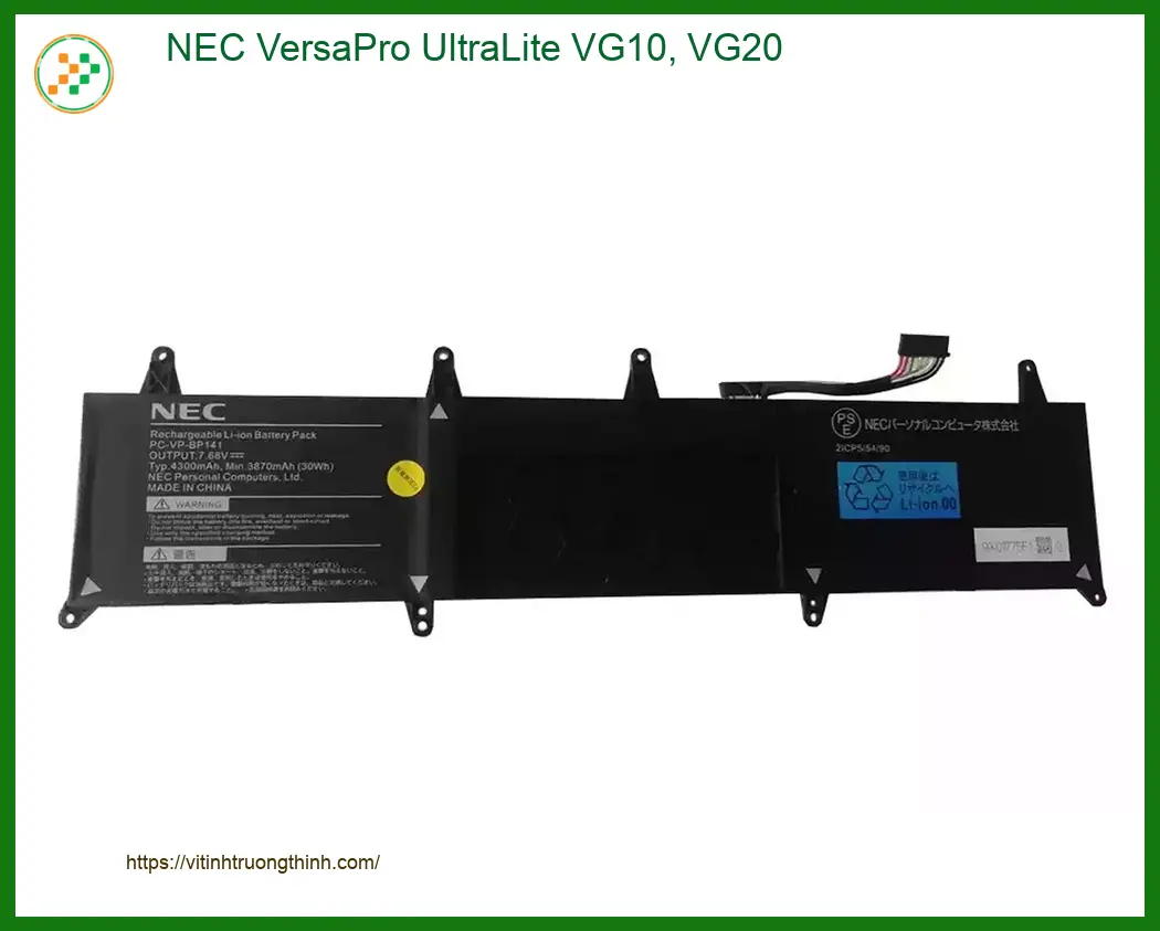 Pin Laptop NEC VG10 VG20 - Thay Lấy Liền TPHCM | Trung Tâm Uy Tín Gần Nhất