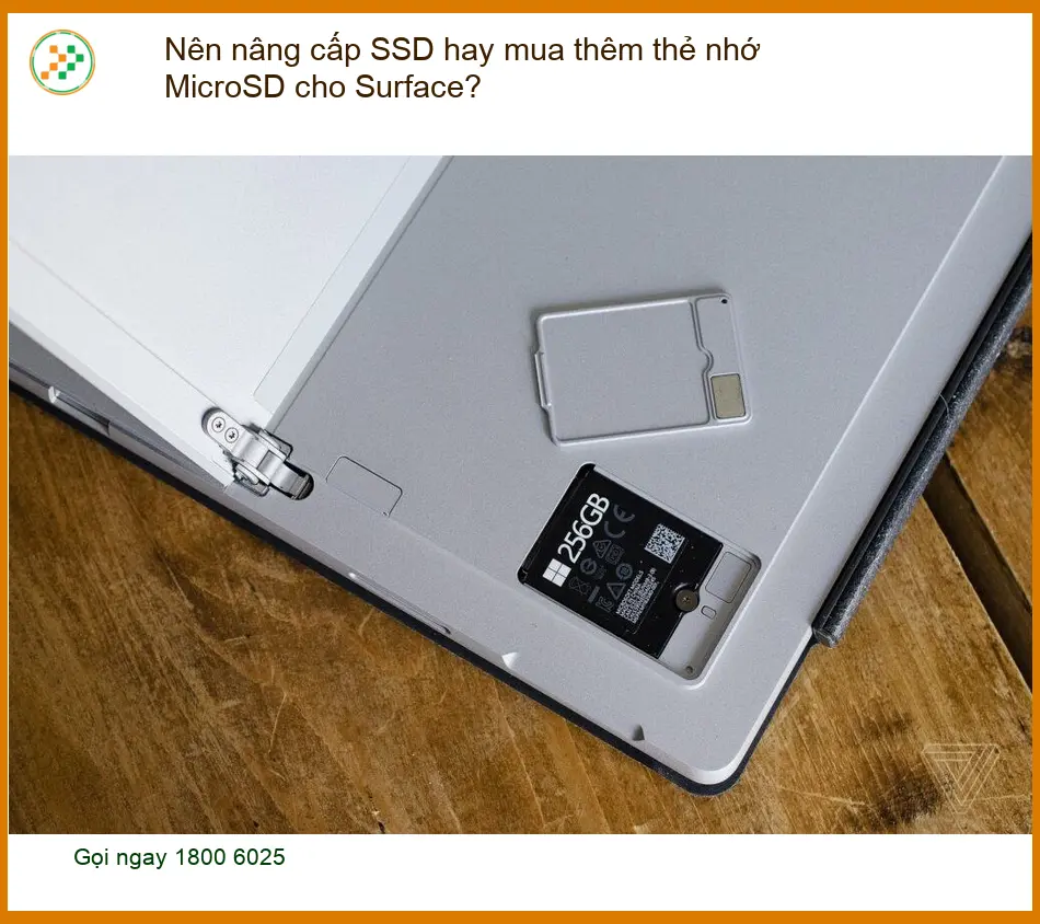 Nên nâng cấp SSD hay mua thêm thẻ nhớ MicroSD cho Surface? - Chuyên gia khuyên