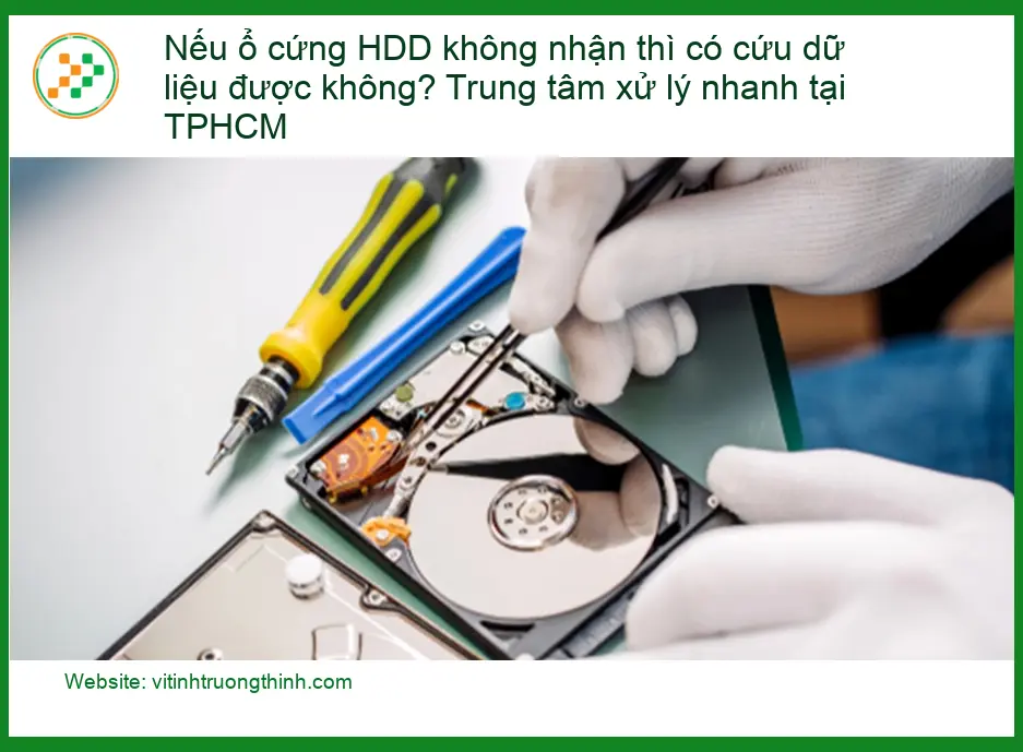 Khôi Phục Dữ Liệu ổ cứng HDD không nhận TPHCM - Trung tâm cứu dữ liệu khẩn cấp