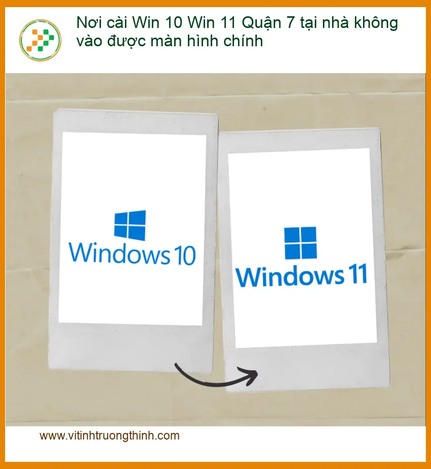 Cài Win 10 11 Quận 7 tại nhà không vào được màn hình chính - Sửa gấp