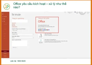 Văn phòng Office yêu cầu kích hoạt – Trung tâm hỗ trợ uy tín TPHCM