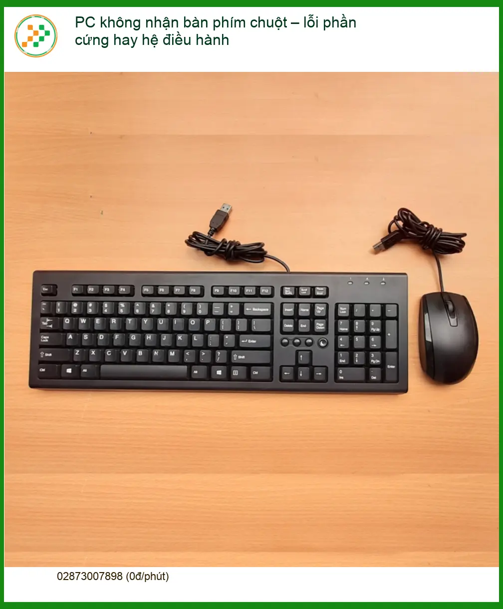 PC không nhận bàn phím chuột – lỗi gì? Trung tâm sửa uy tín TPHCM