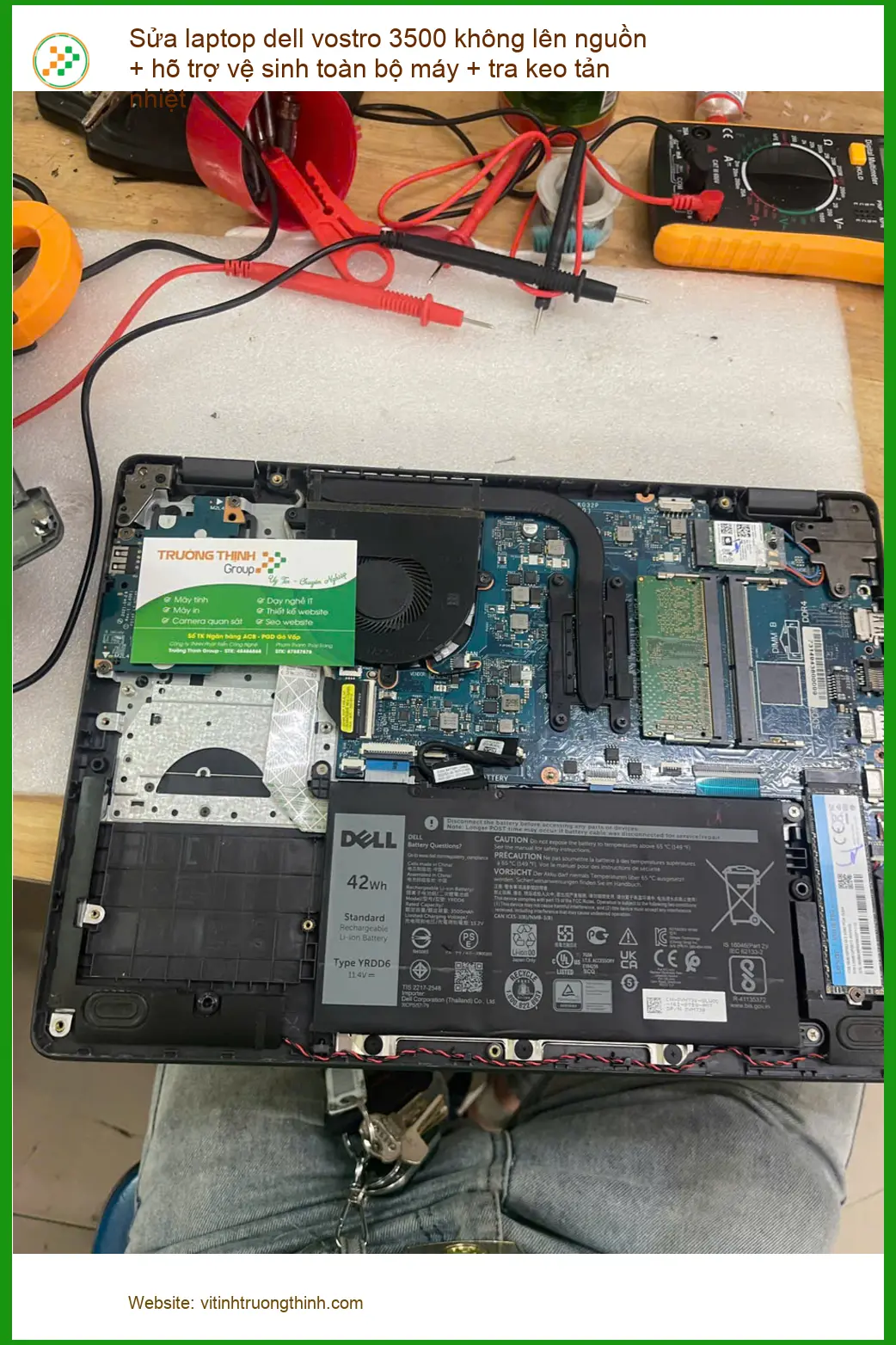 Anh Tiến sửa laptop dell vostro 3500 không lên nguồn Quận Phú Nhuận