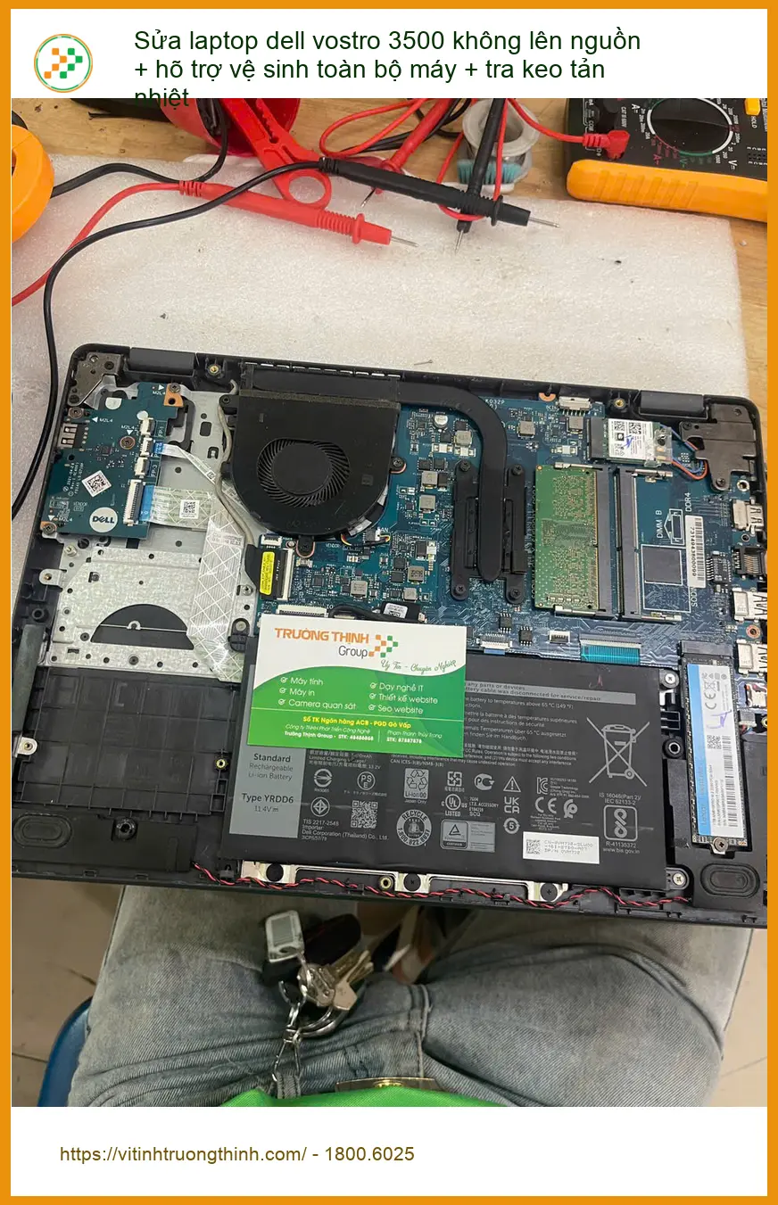 Anh Tiến sửa laptop dell vostro 3500 không lên nguồn Quận Phú Nhuận ảnh thực tế 2